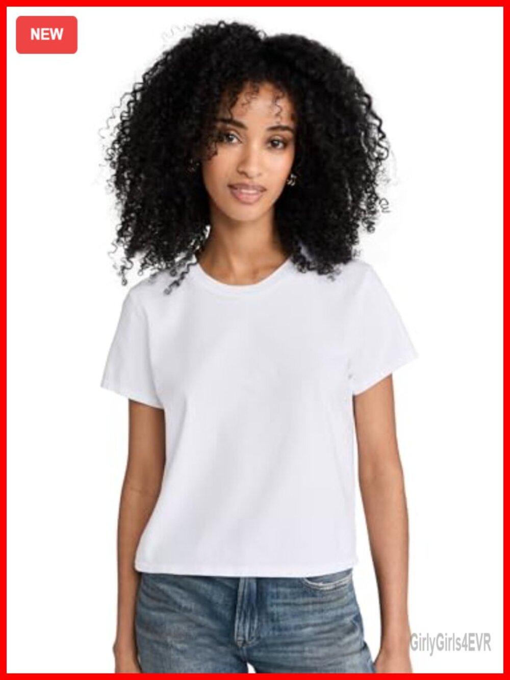Supima Cotton Baby Tee Crew Neck Short Sleeve T-Shirt